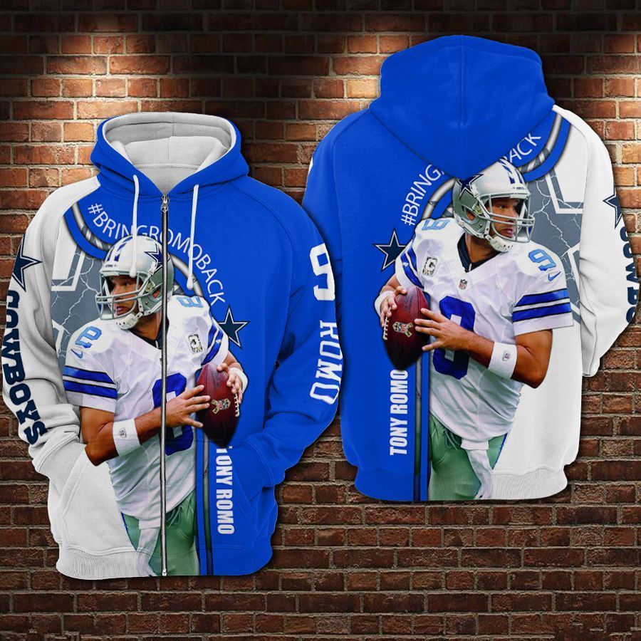 Dallas Cowboys VM Romo Back Hoodie