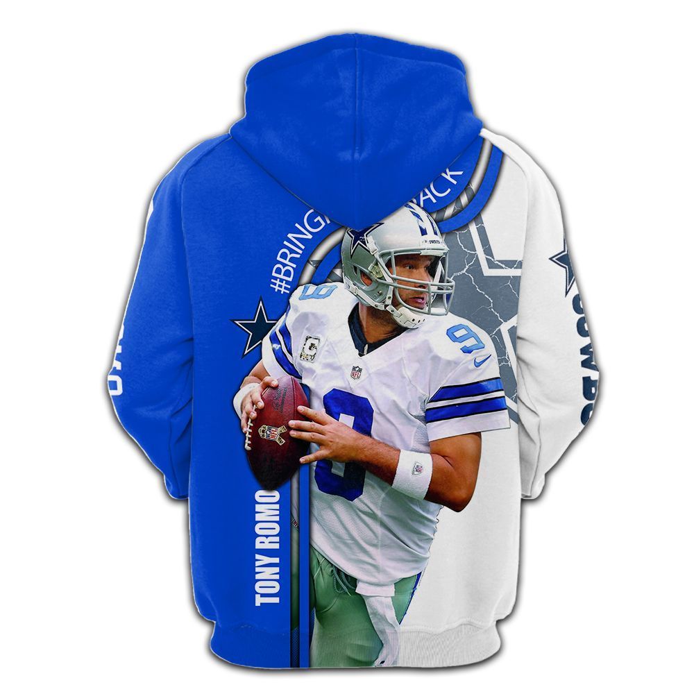 Dallas Cowboys VM Romo Back Hoodie