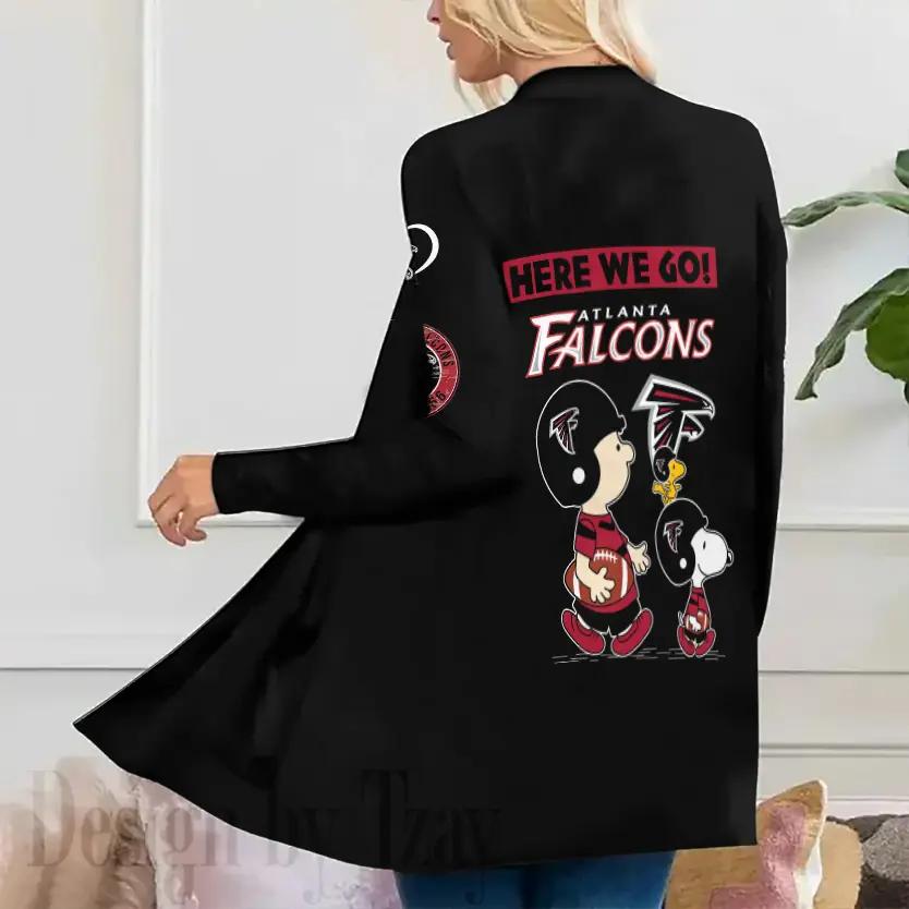 Atlanta Falcons Women Patch Pocket Cardigan BT009