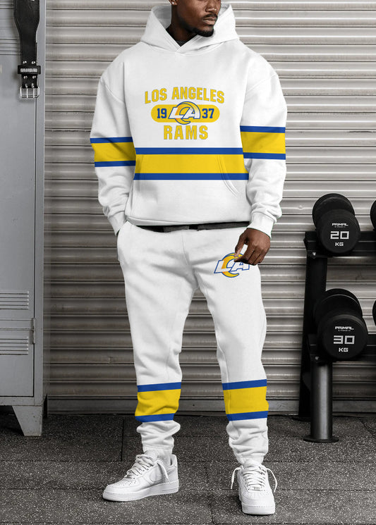 Los Angeles Rams Combo Pullover Hoodie And Sweatpants AZBTPHSP000268