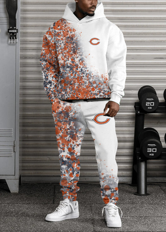 Chicago Bears Combo Pullover Hoodie And Sweatpants AZBTPHSP000208