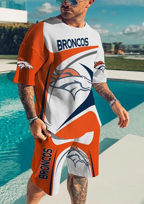 Denver Broncos T-shirt and shorts AZTS028