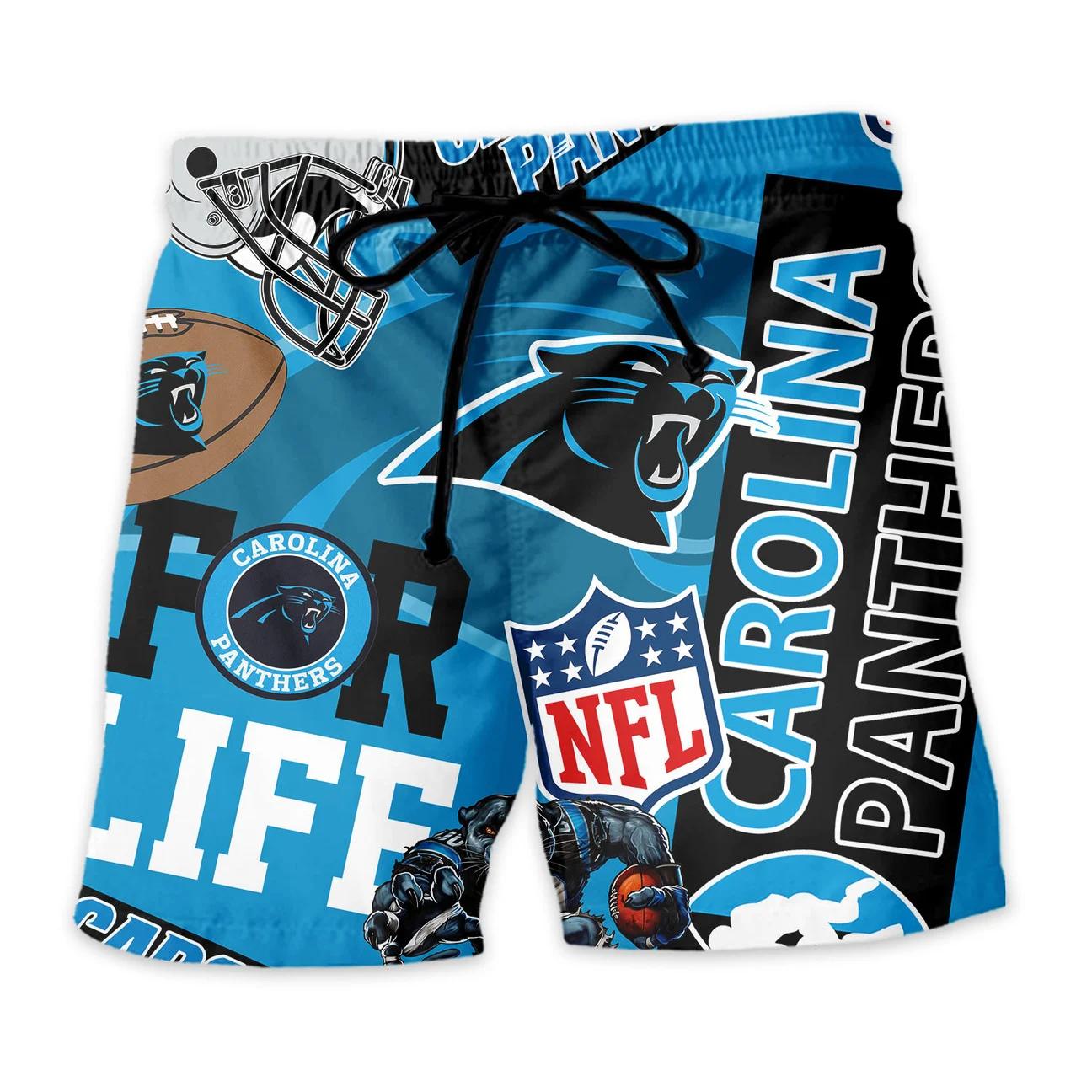 Carolina Panthers Custom Limited Edition For Life Hawaiian Shirt and Shorts AZHAHWSS000256