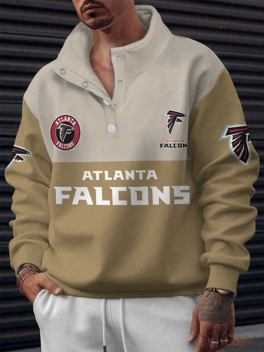 Atlanta Falcons Casual Colorful Stand Collar Sweatshirt AZBTSCSW000551