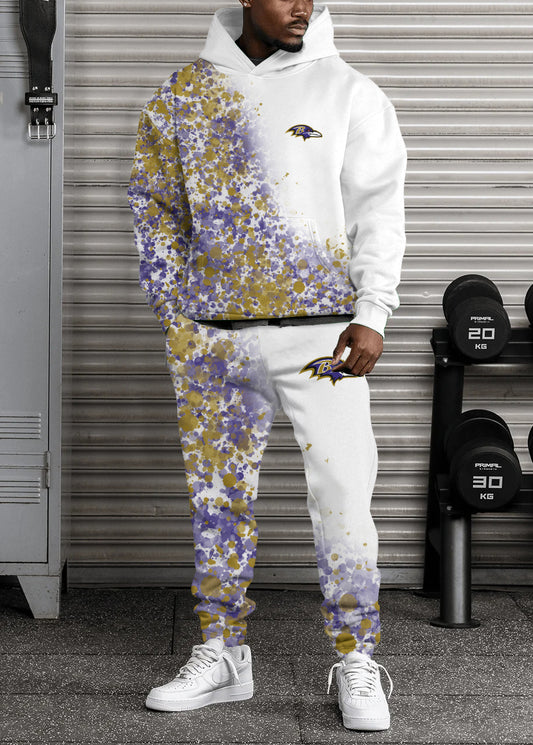 Baltimore Ravens Combo Pullover Hoodie And Sweatpants AZBTPHSP000283