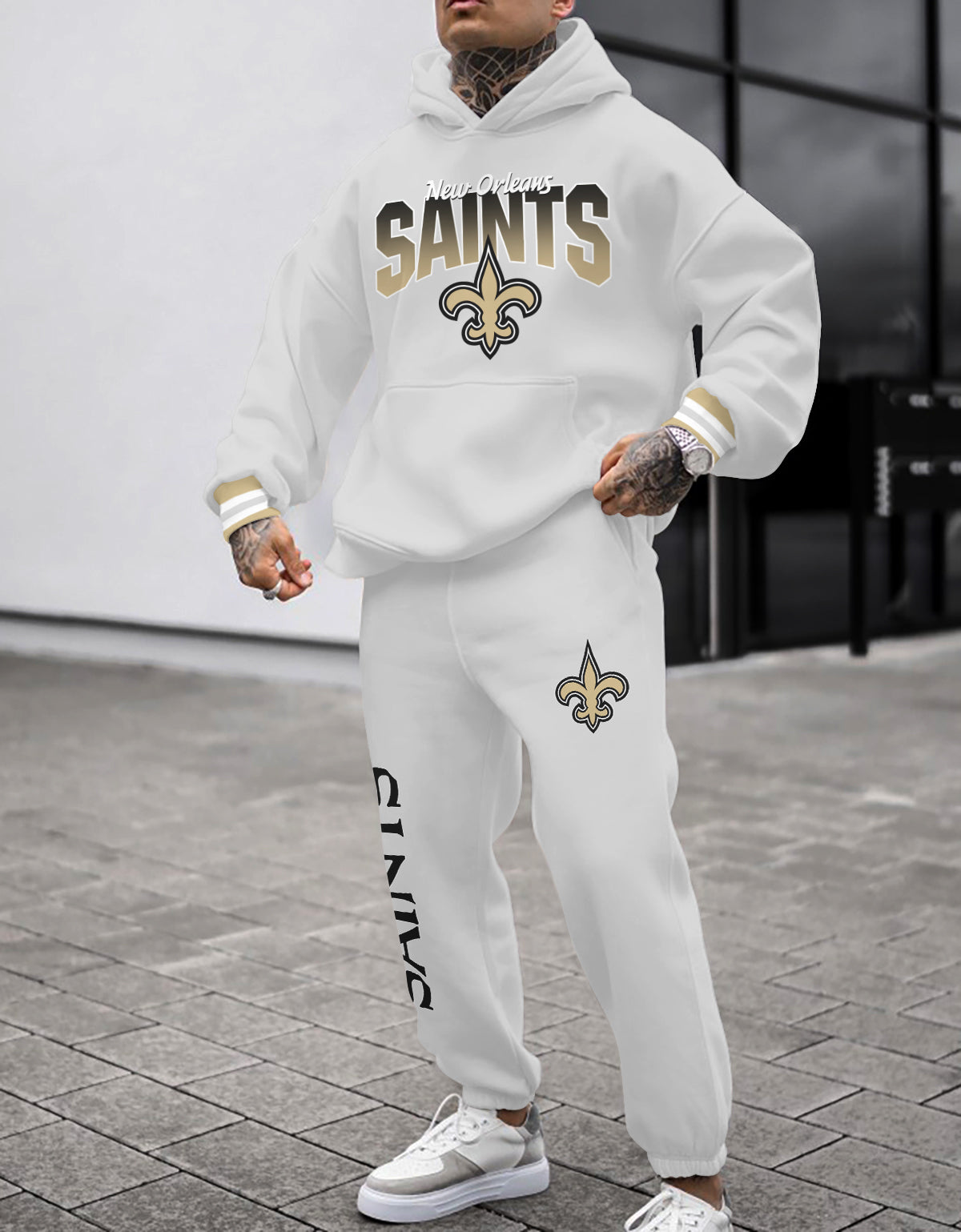 New Orleans Saints Combo Pullover Hoodie And Sweatpants AZBTPHSP000459