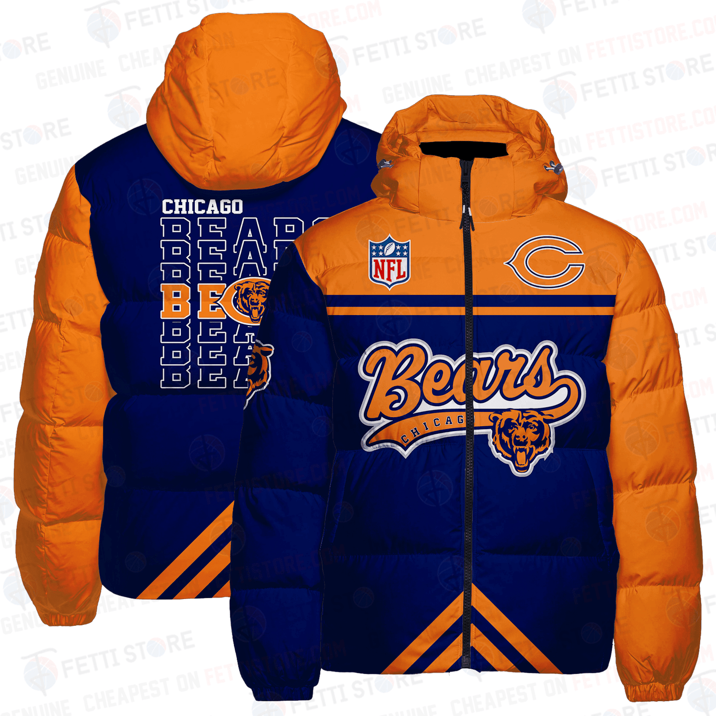 Chicago Bears CozyCloud Down Jacket AZBTDWJ000174