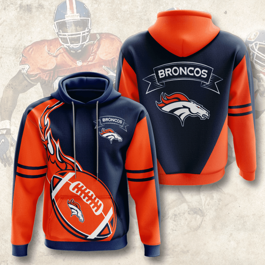 Denver Broncos 3D Hoodie