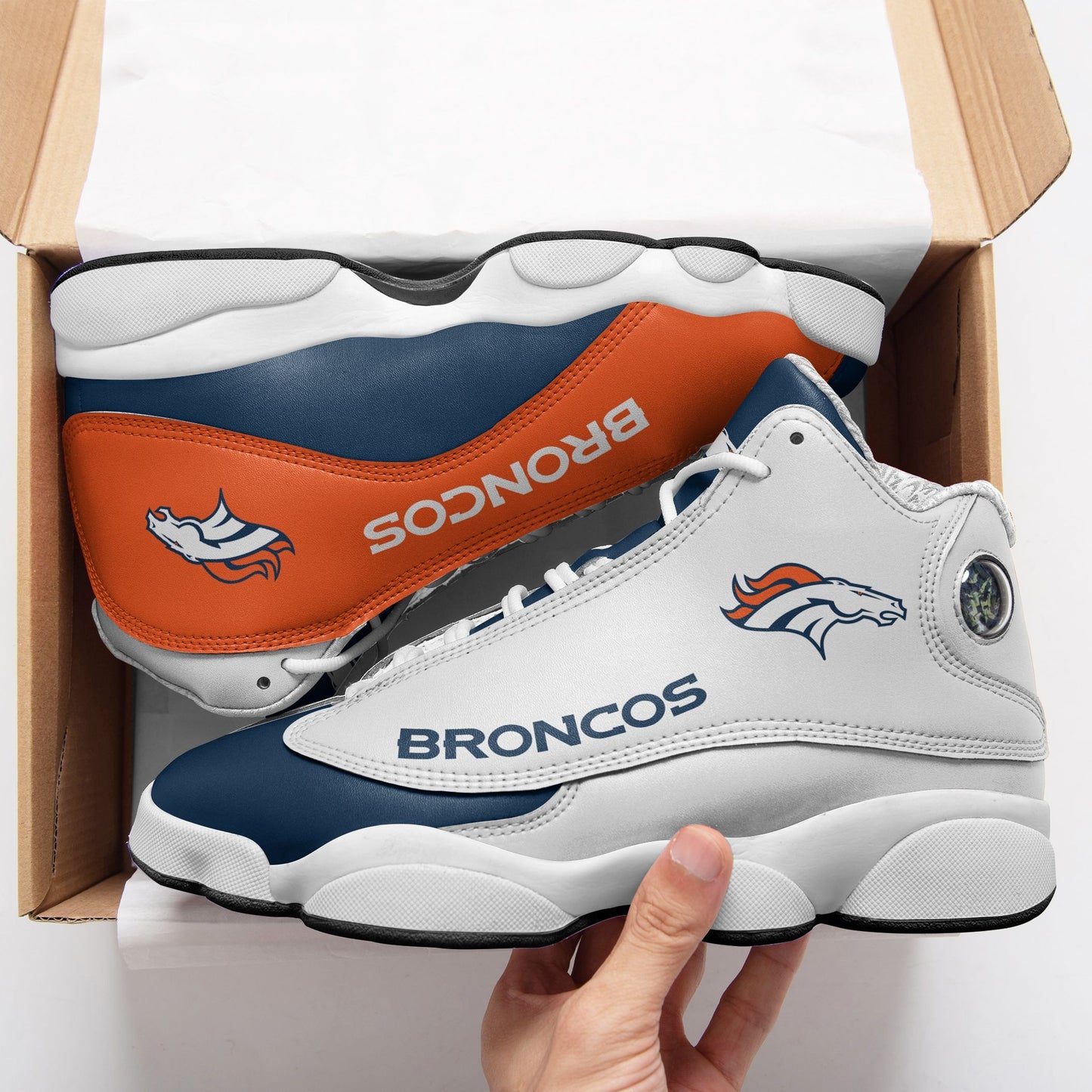 Denver Broncos Air JD13 Sneakers 093