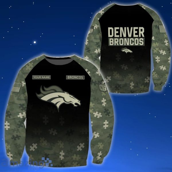 Denver Broncos All Over Printed T-shirt Sweatshirt Hoodie AZCHD641