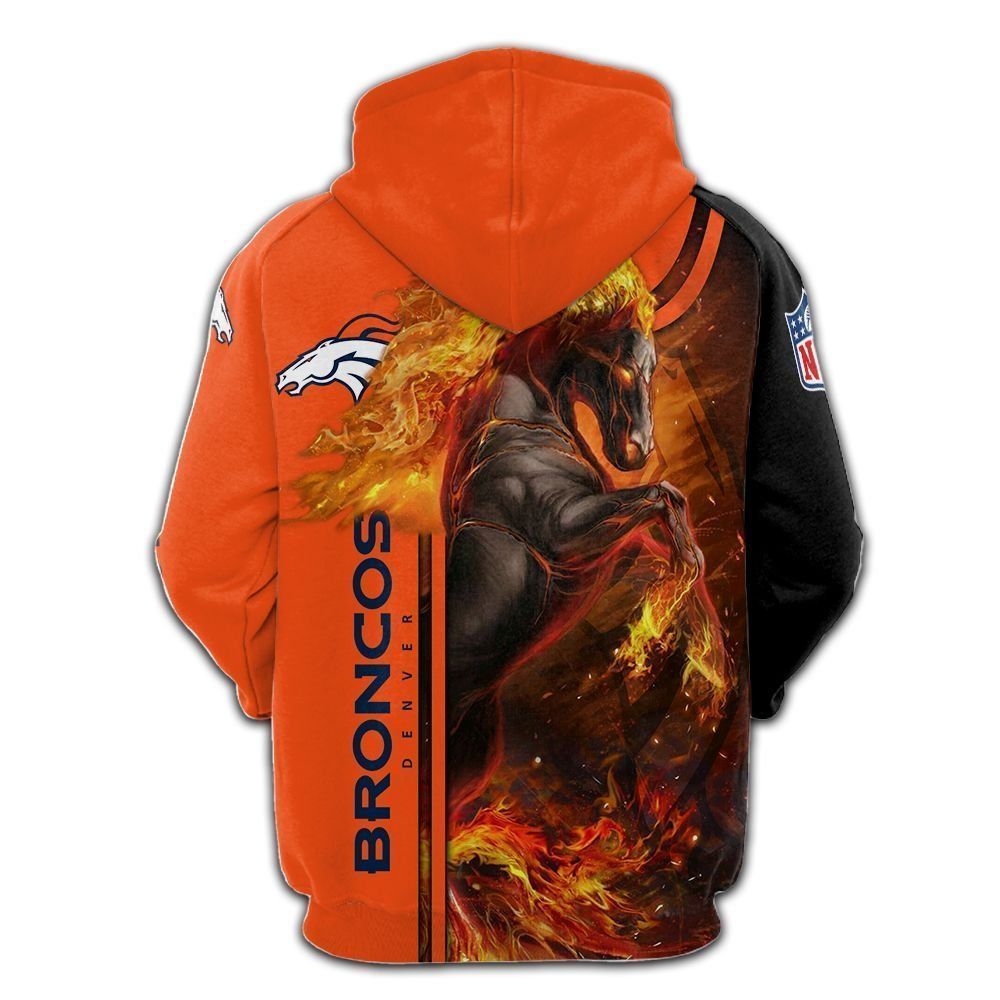Denver Broncos Fire Hoodie