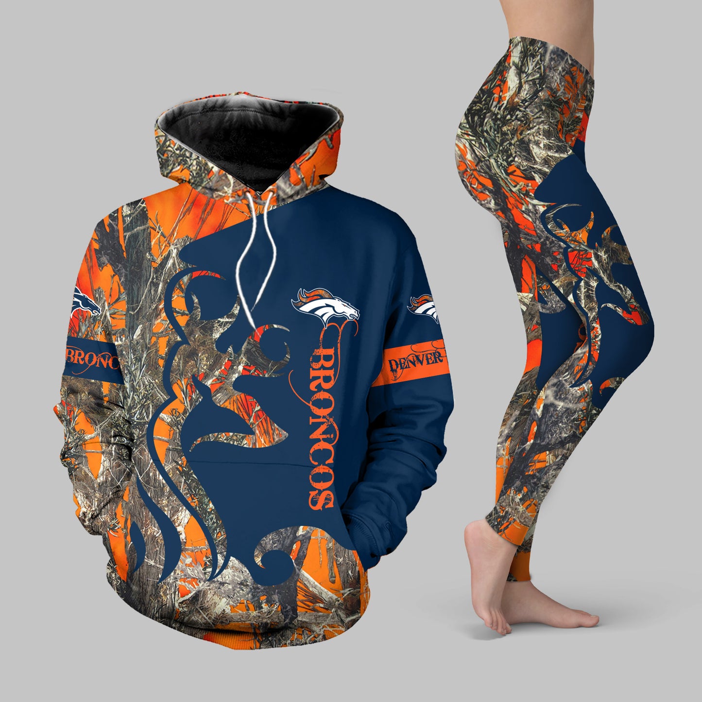 Denver Broncos Leggings And Hoodie BG41