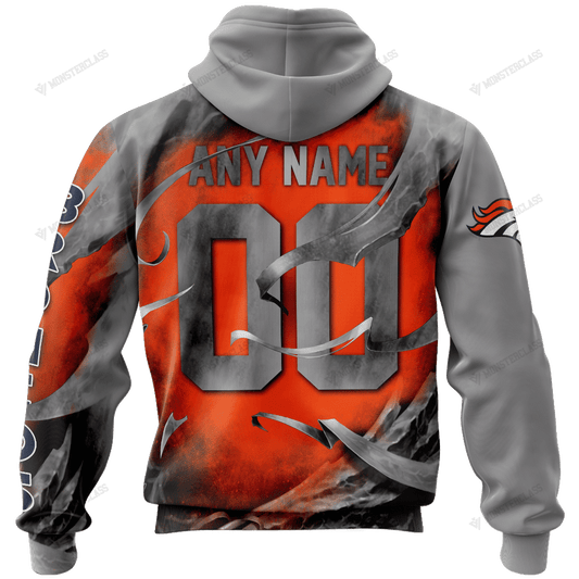 Denver Broncos Limited Edition All Over Print Hoodie Sweatshirt Zip Hoodie T shirt Unisex 915