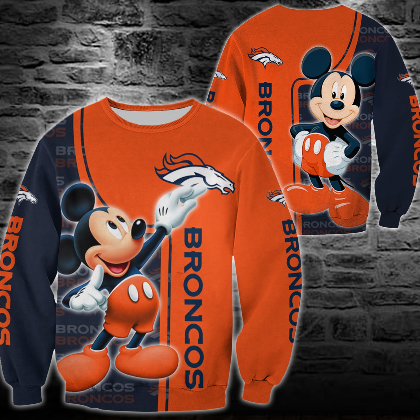 Denver Broncos Mickey All Over Printed 130