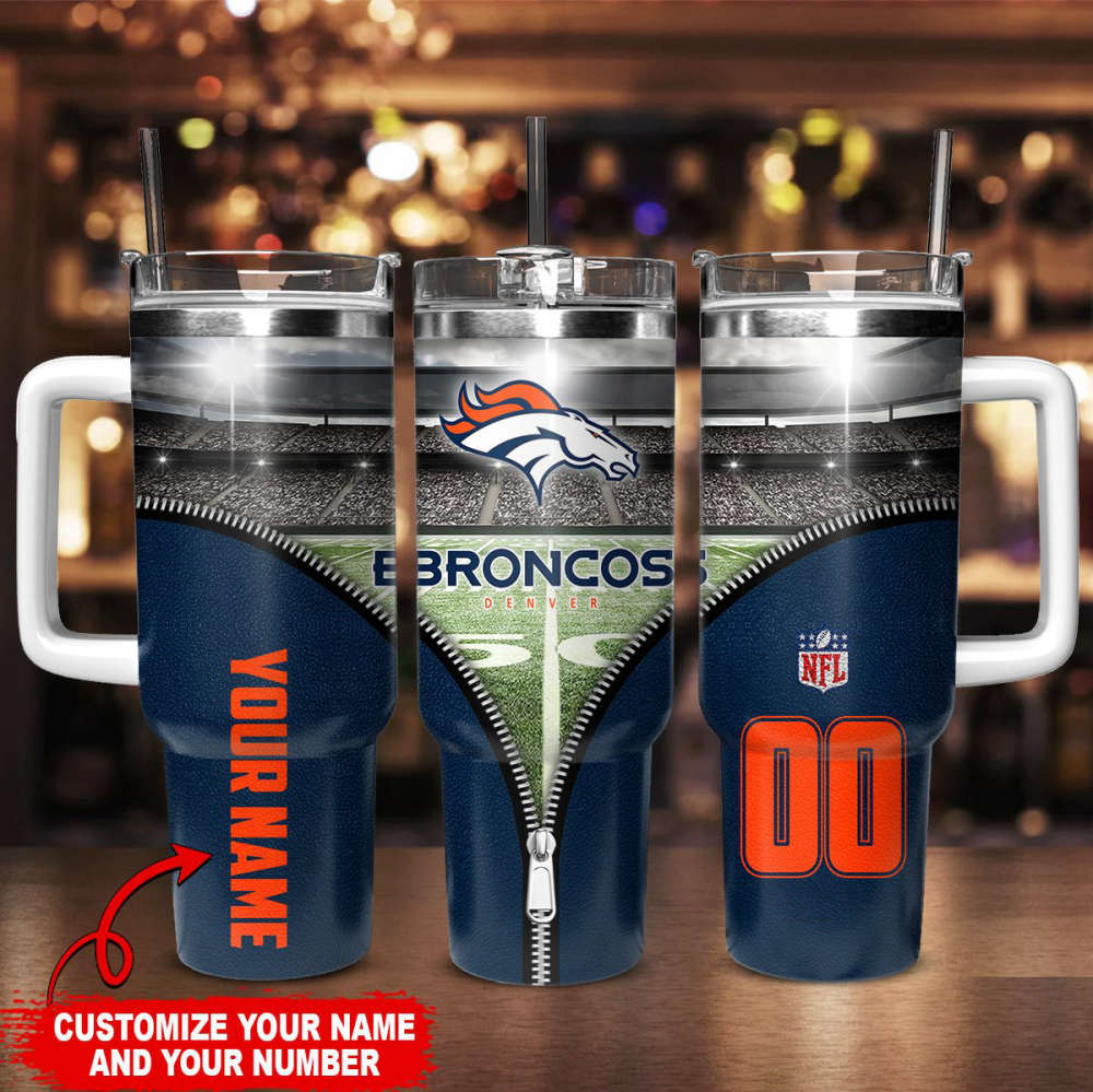 Denver Broncos Personalized Limited Edition Sport Fan Gift 40oz Tumbler AZC40OZT120