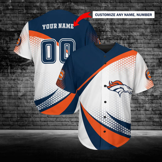 Denver Broncos Personalized Baseball Jersey 230