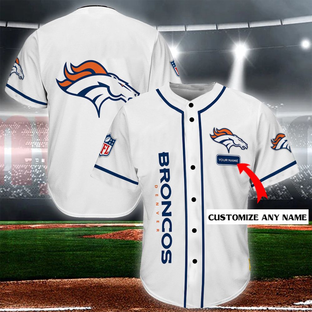 Denver Broncos Personalized Baseball Jersey Shirt 109