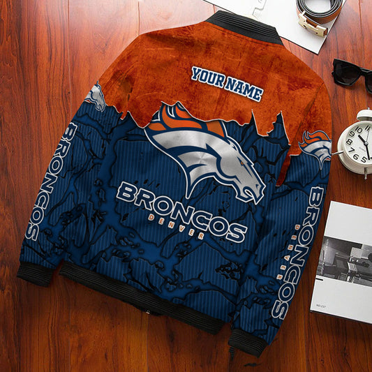 Denver Broncos Personalized Bomber Jacket BG636