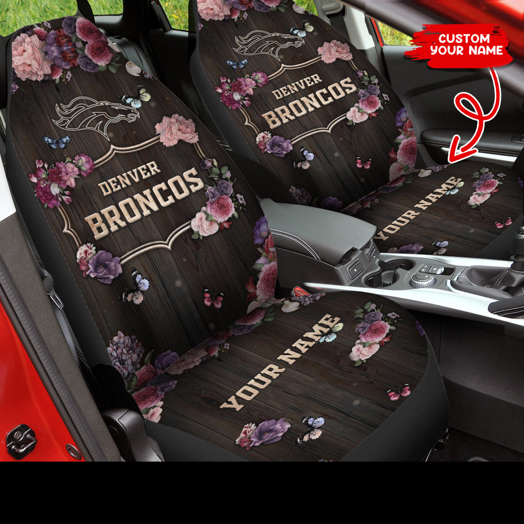 Denver Broncos Personalized Car Seat Covers BG488