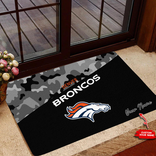 Denver Broncos Personalized Doormat BG121
