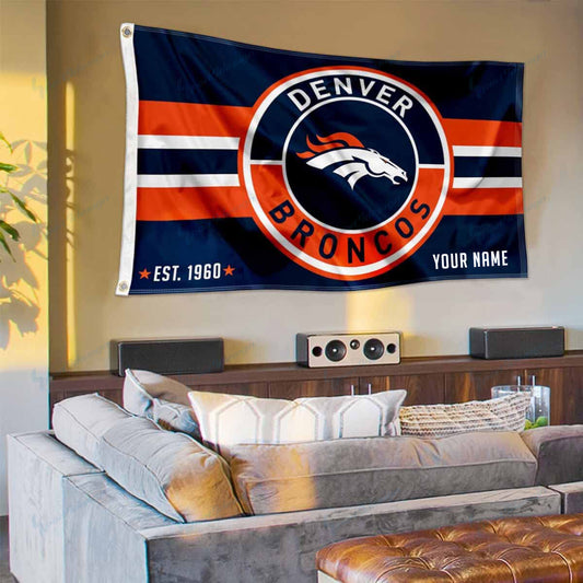 Denver Broncos Personalized Flag 176