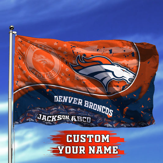 Denver Broncos Personalized Flag 314