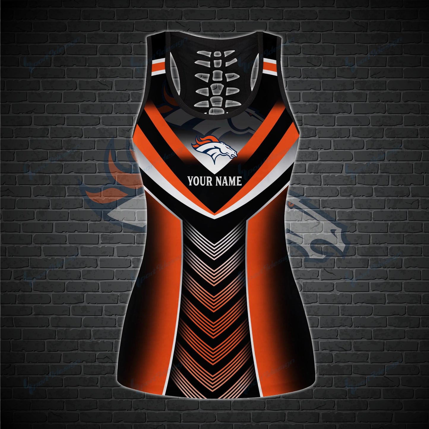 Denver Broncos Personalized Leggings And Tank Top BG10