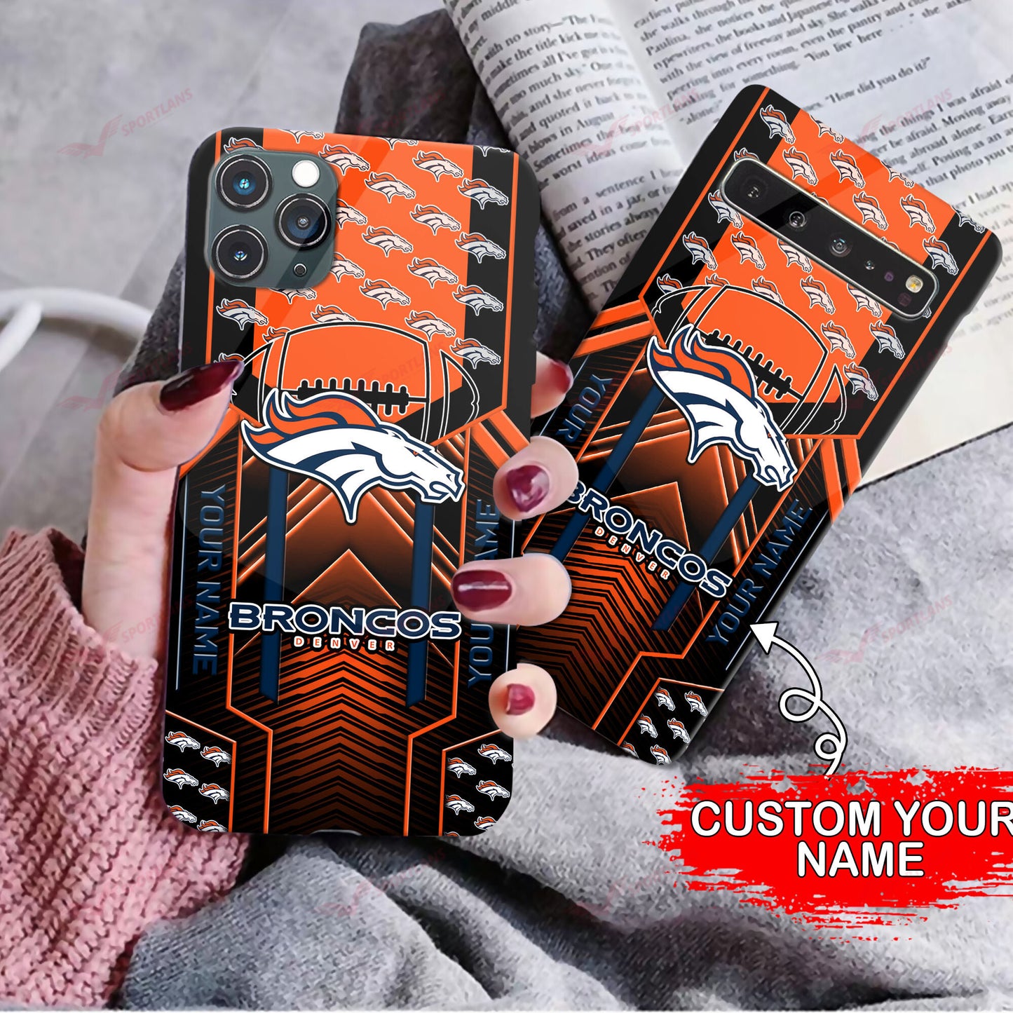 Denver Broncos Personalized Phone Case BG10