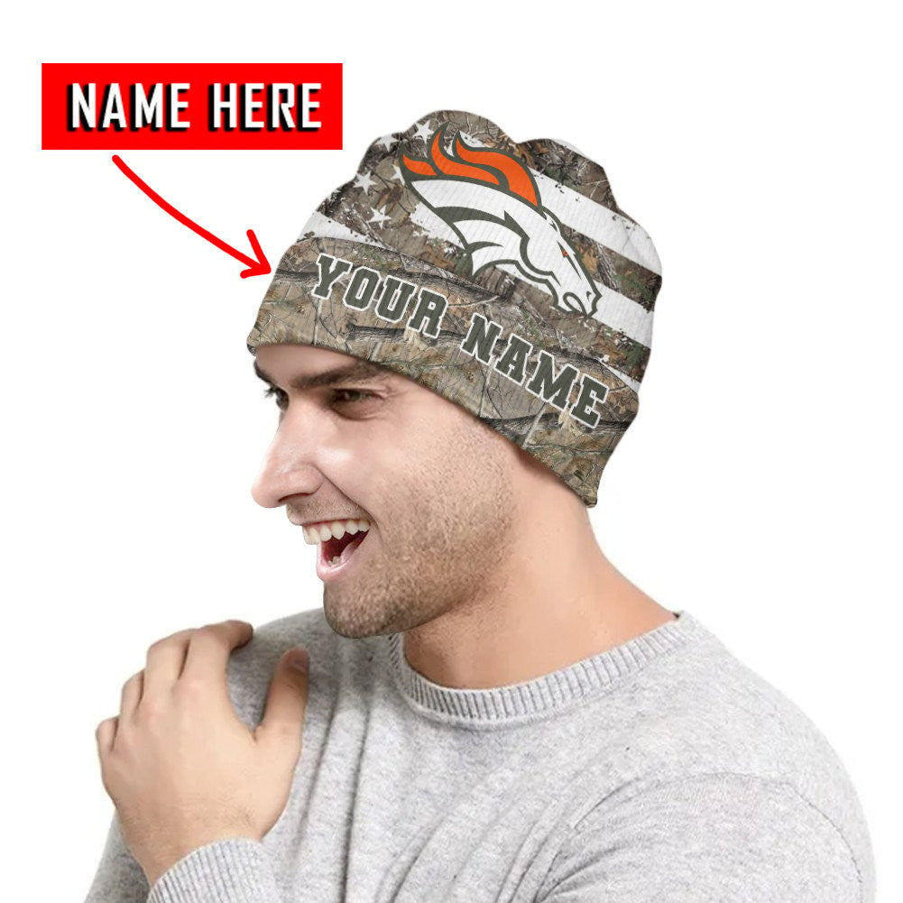 Denver Broncos Personalized Wool Beanie 155
