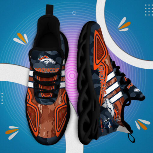 Denver Broncos Personalized Yezy Running Sneakers BB241