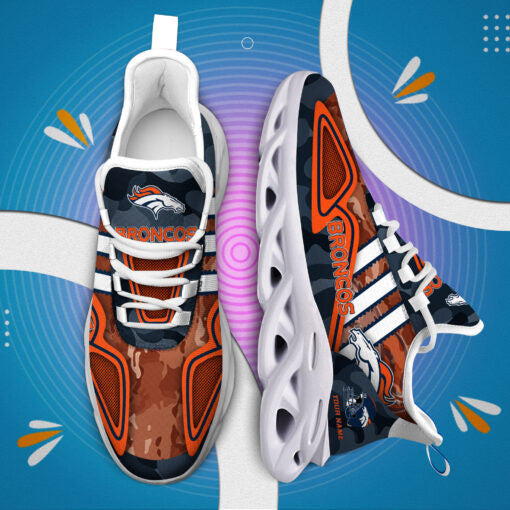 Denver Broncos Personalized Yezy Running Sneakers BB241