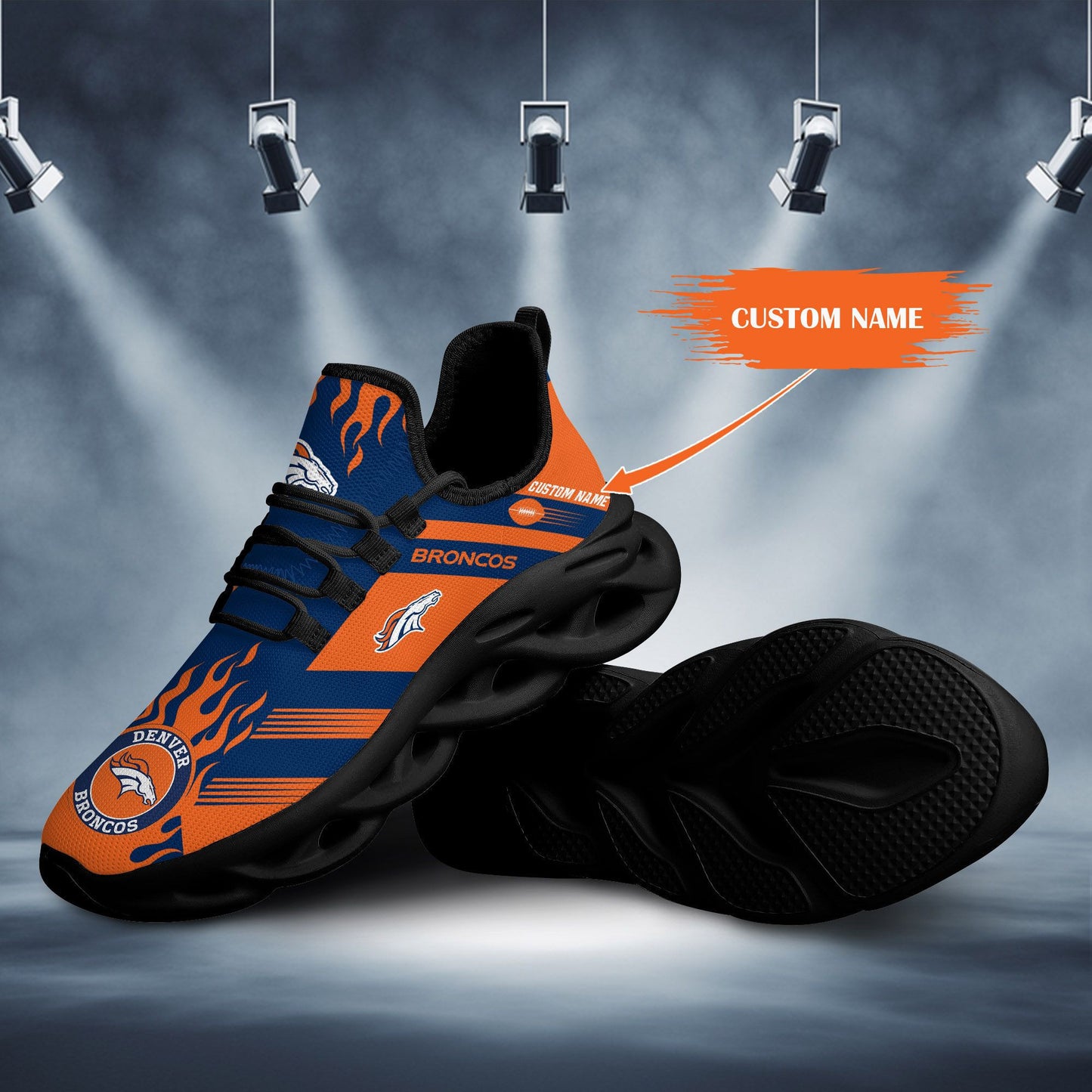 Denver Broncos Personalized Yezy Running Sneakers BB570