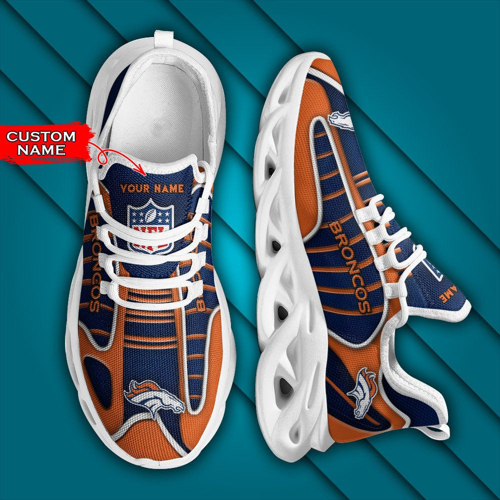 Denver Broncos Personalized Yezy Running Sneakers BG151