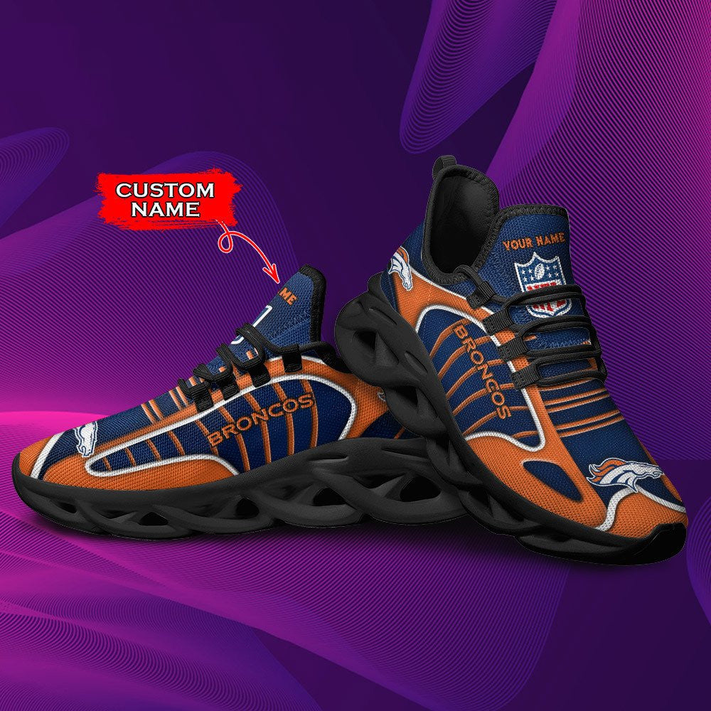 Denver Broncos Personalized Yezy Running Sneakers BG151
