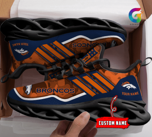 Denver Broncos Personalized Yezy Running Sneakers BG323