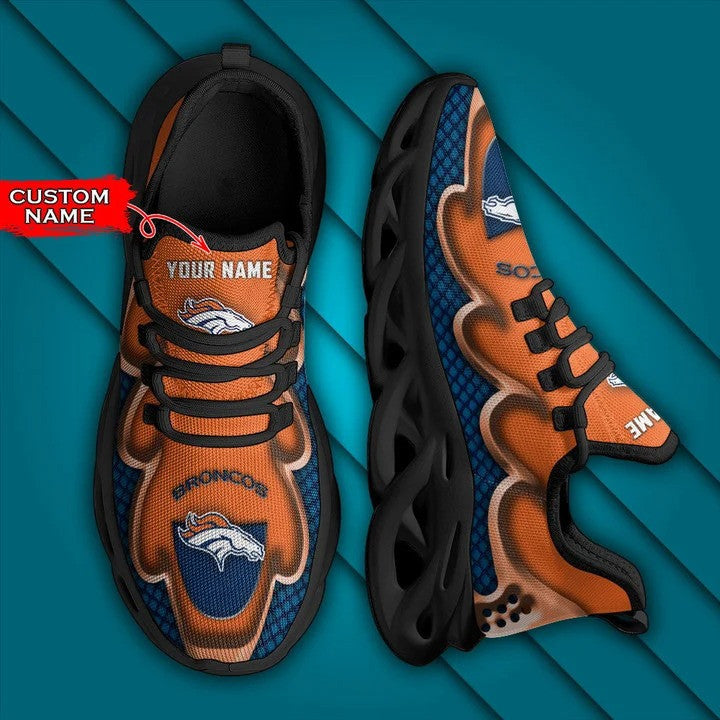 Denver Broncos Personalized Yezy Running Sneakers BG393