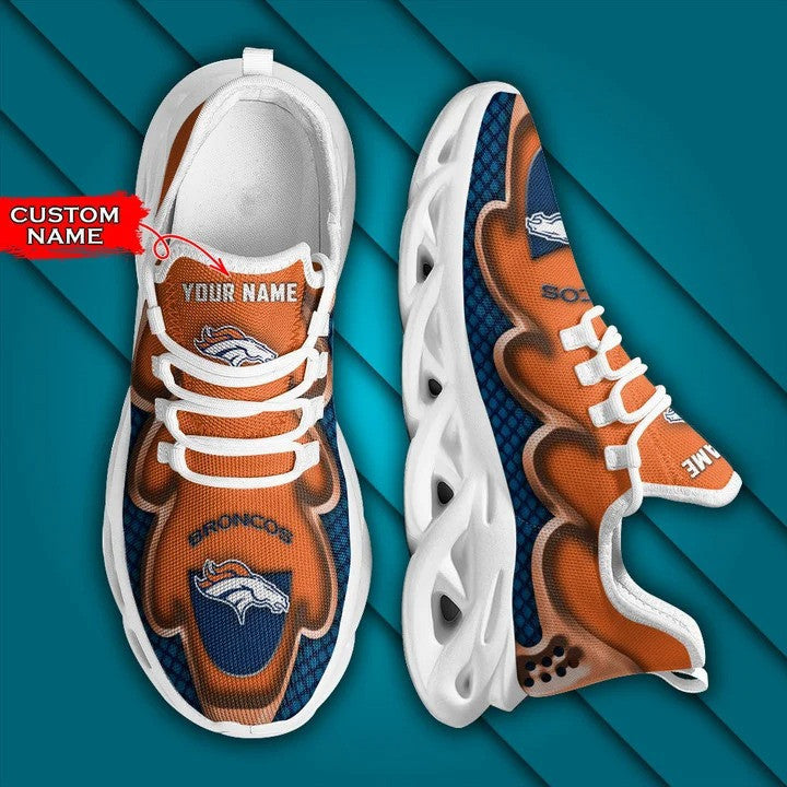 Denver Broncos Personalized Yezy Running Sneakers BG393