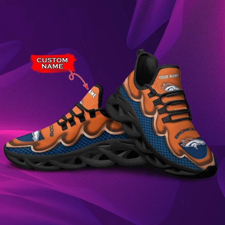 Denver Broncos Personalized Yezy Running Sneakers BG393