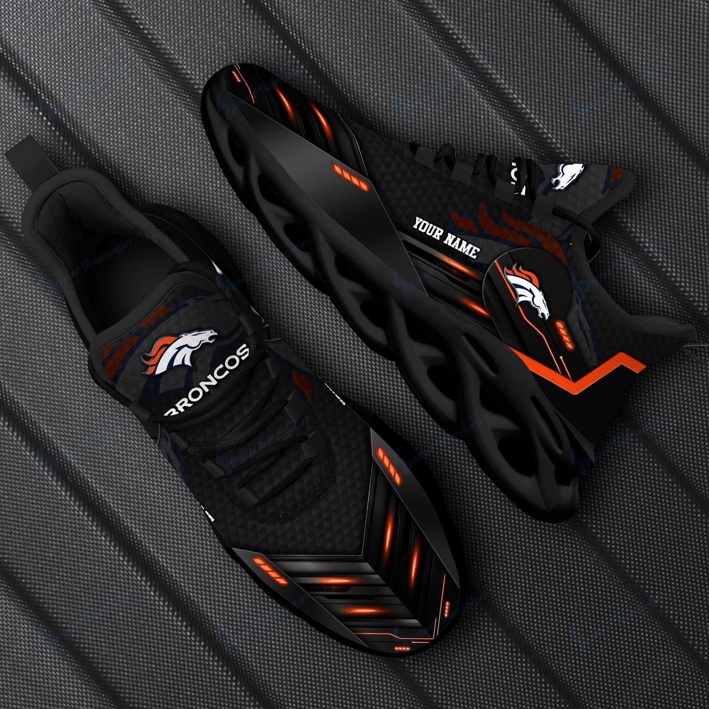 Denver Broncos Personalized Yezy Running Sneakers SPD234