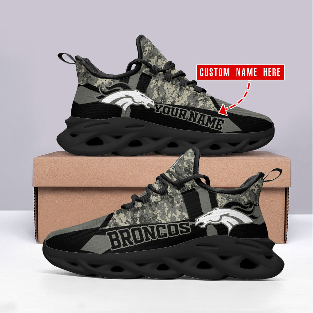 Denver Broncos Personalized Yezy Running Sneakers SPD490
