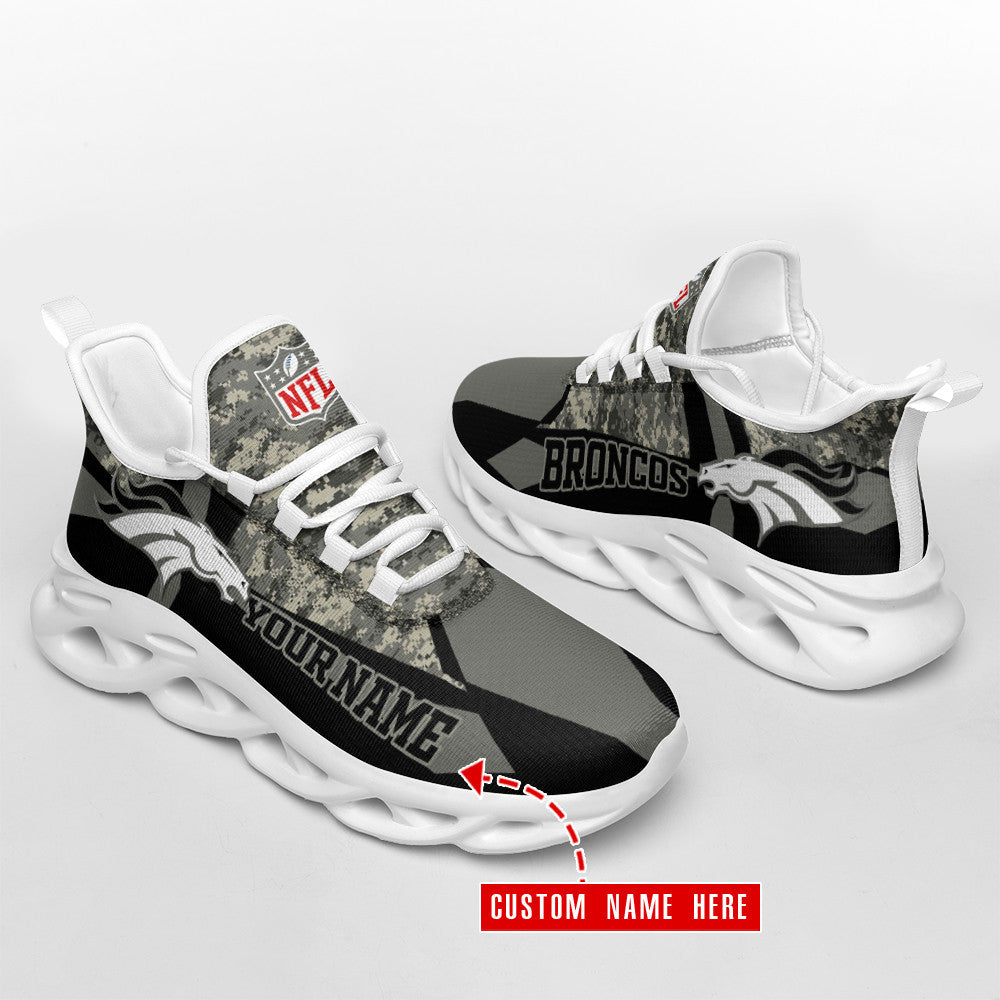 Denver Broncos Personalized Yezy Running Sneakers SPD490