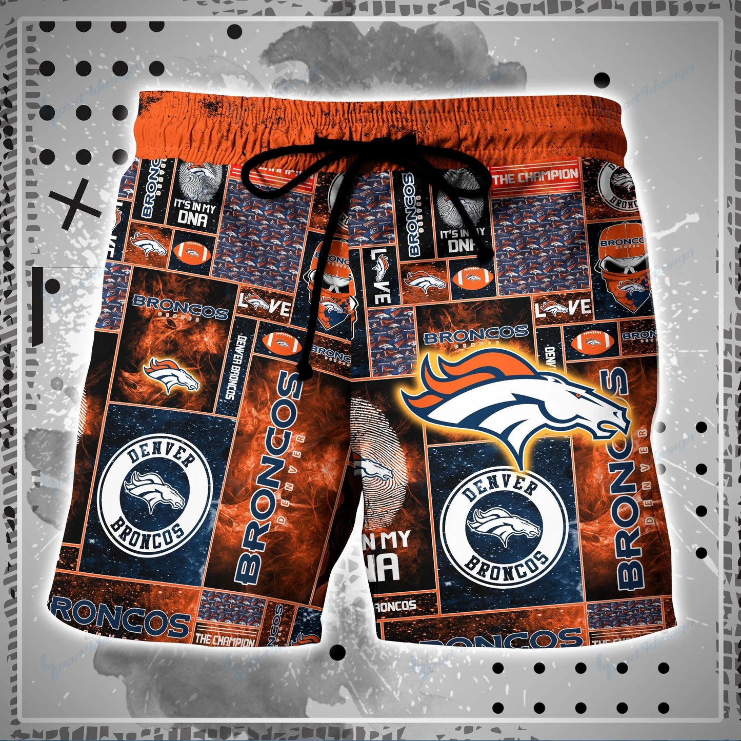 Denver Broncos Shirt and Shorts BG77