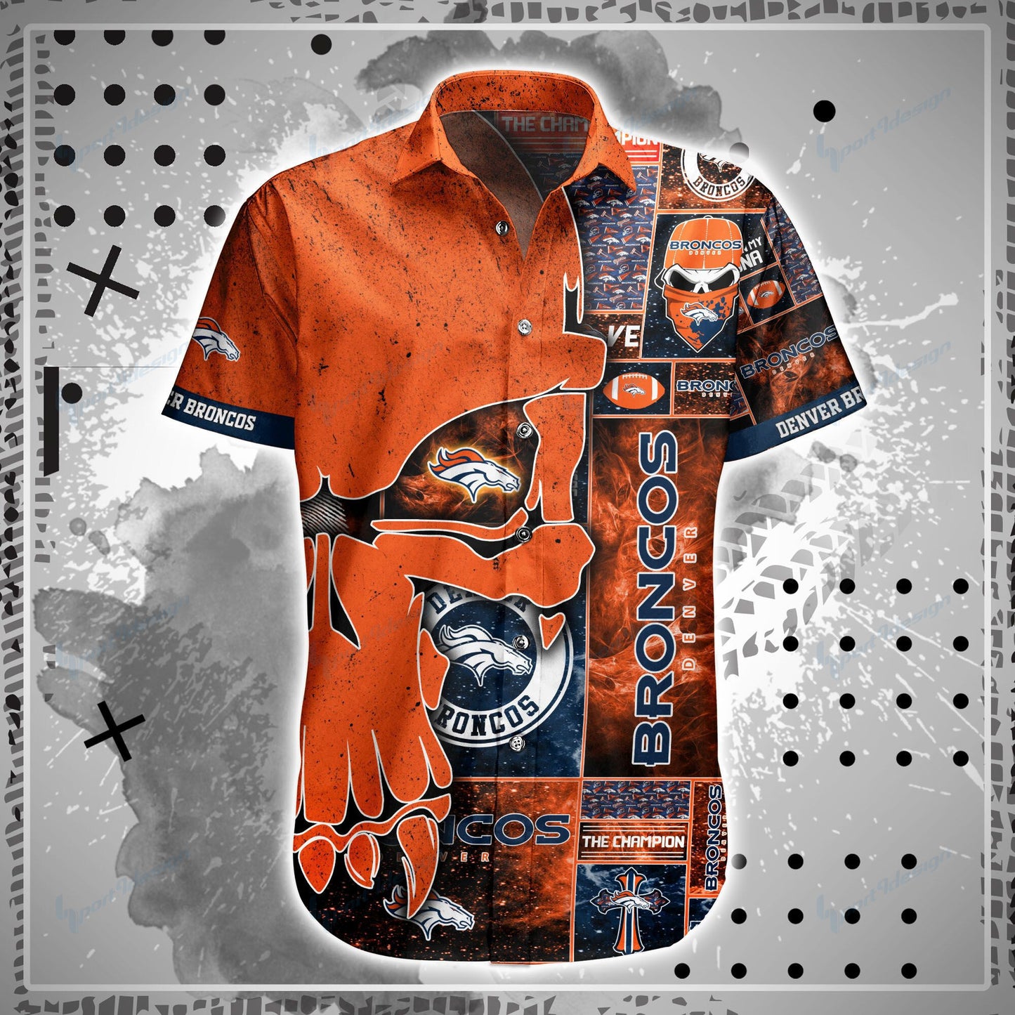 Denver Broncos Shirt and Shorts BG77