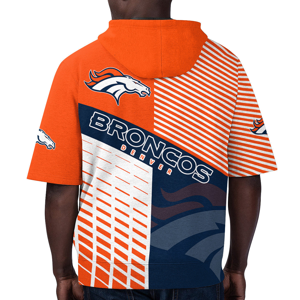 Denver Broncos Short Sleeve Hoodie BG77