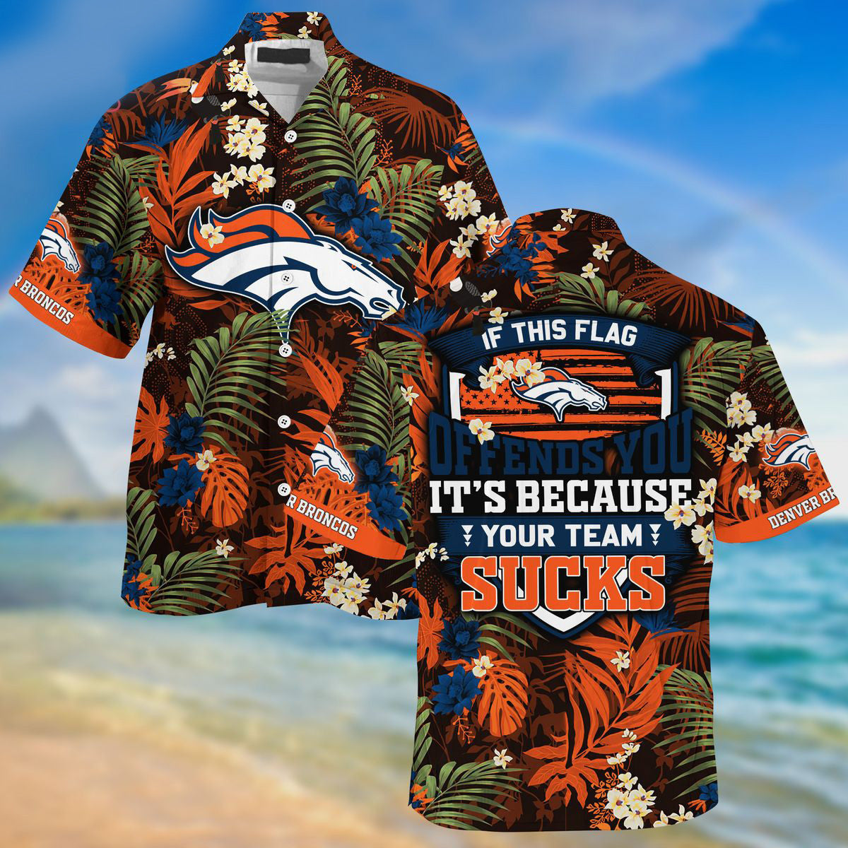 Denver Broncos Summer Hawaiian Shirt 15
