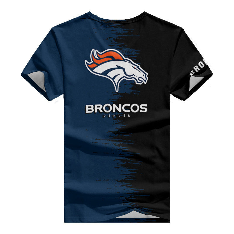 Denver Broncos Summer V-neck Women T-shirt BG04