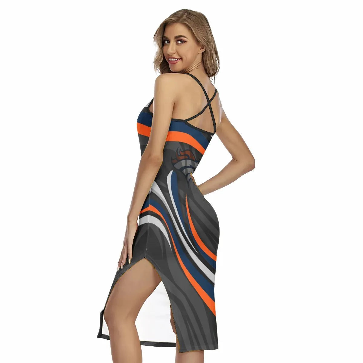 Denver Broncos Women’s Back Cross Cami Dress 26