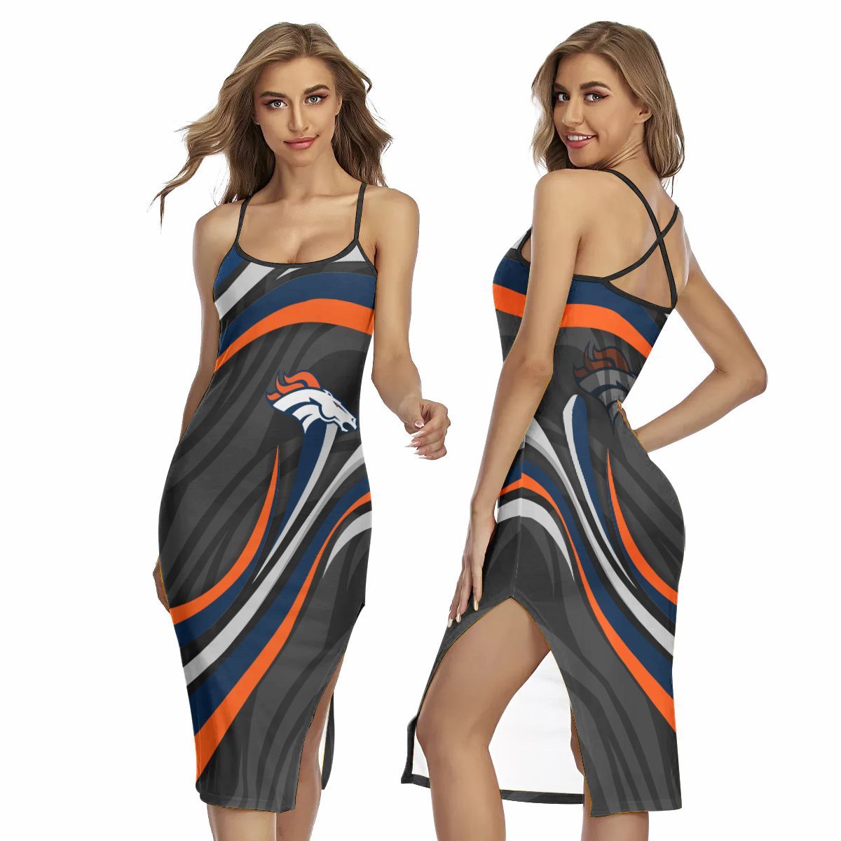 Denver Broncos Women’s Back Cross Cami Dress 26