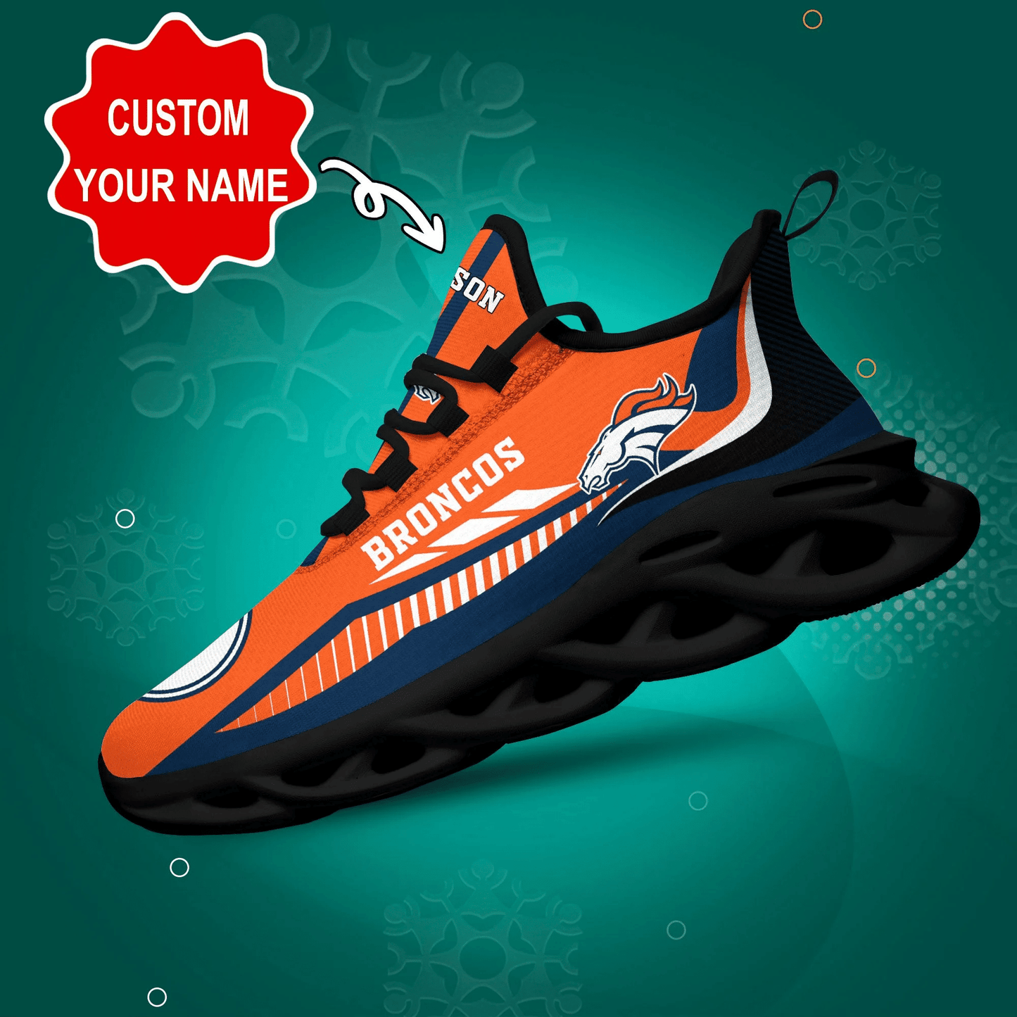 Denver Broncos Yezy Running Sneakers 434