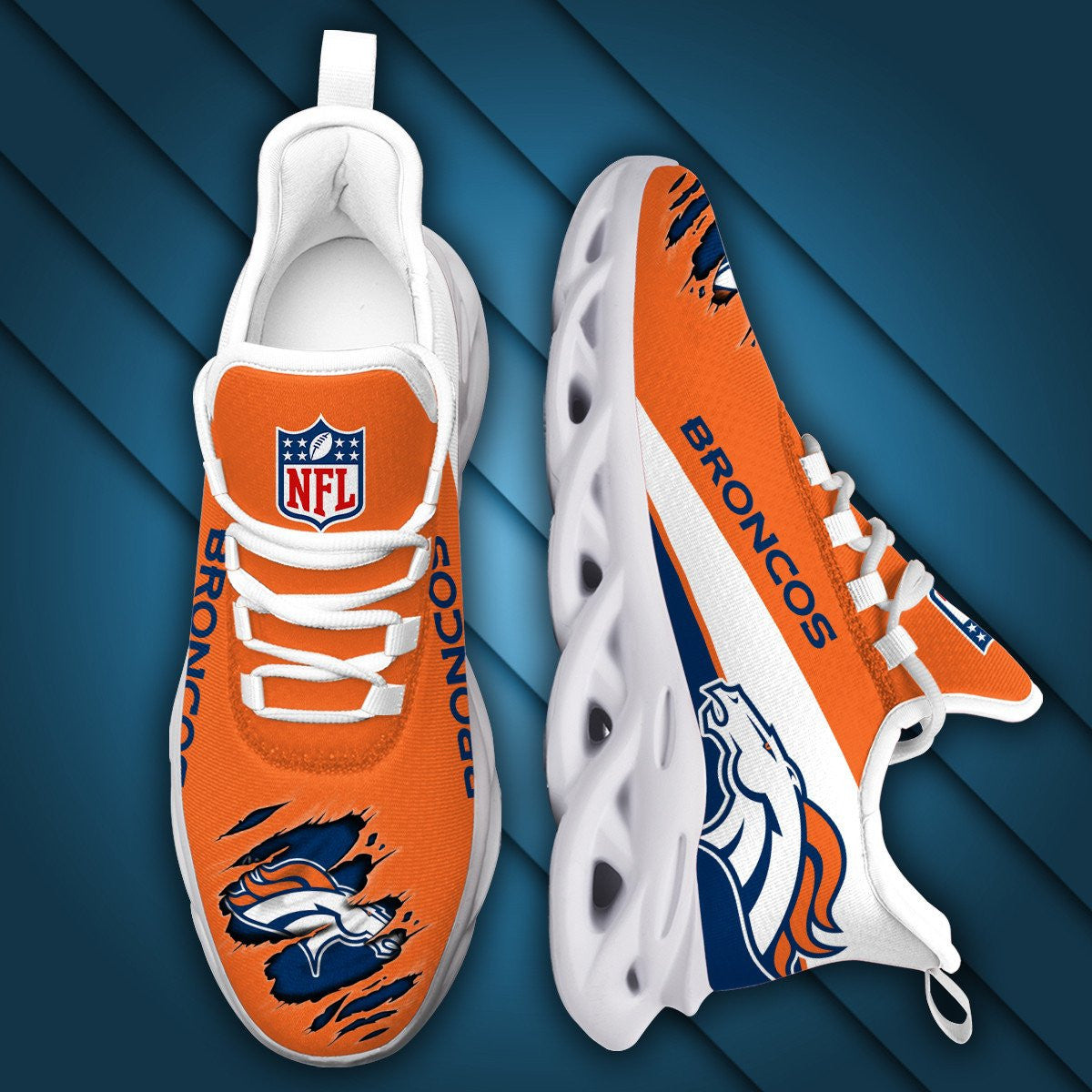Denver Broncos Yezy Running Sneakers 906